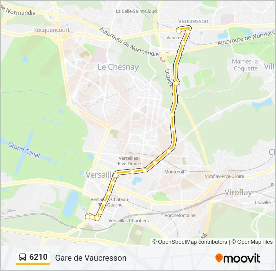6210 Bus Line Map