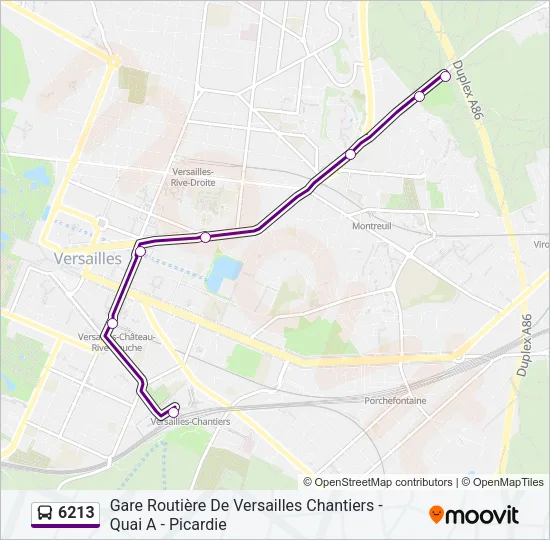 6213 Bus Line Map