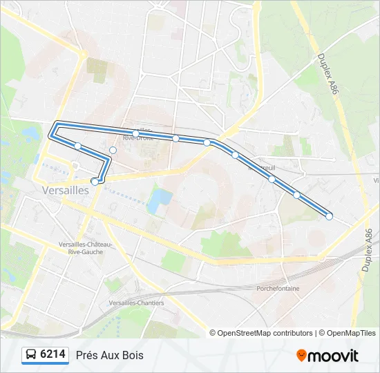 6214 Bus Line Map
