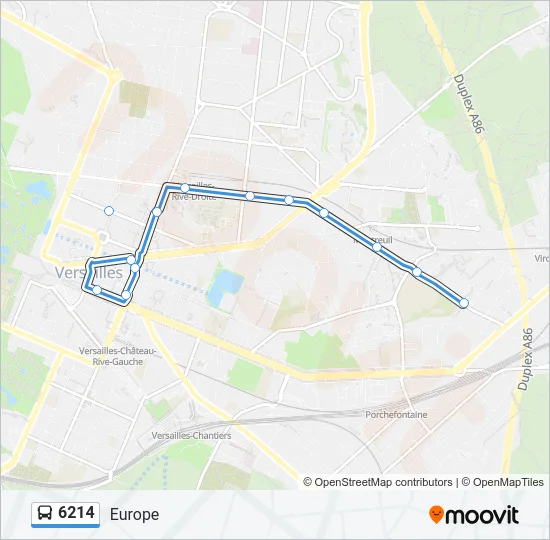 6214 Bus Line Map