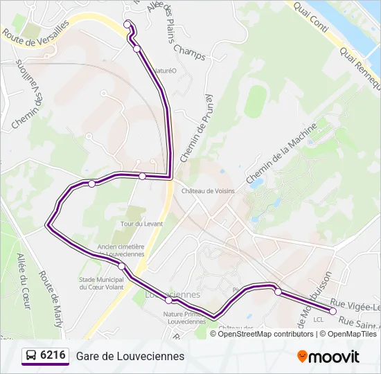 6216 Bus Line Map