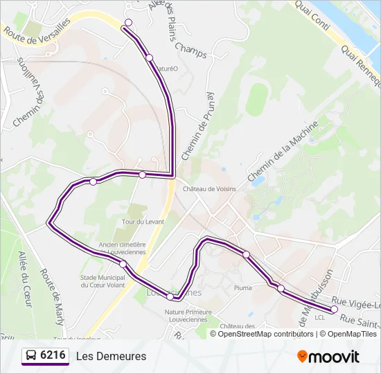 6216 Bus Line Map