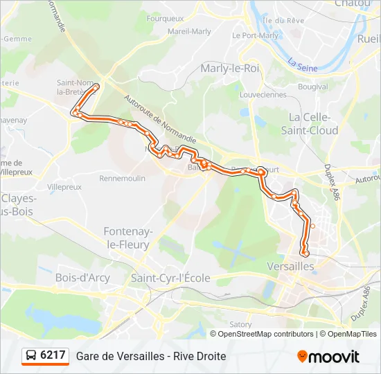 6217 Bus Line Map