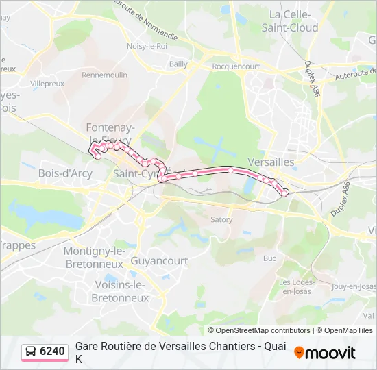6240 Bus Line Map