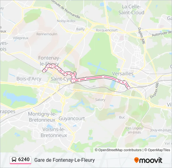 6240 Bus Line Map