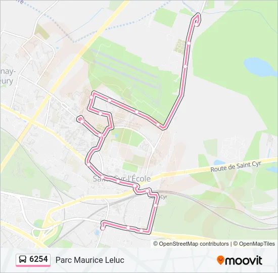 6254 Bus Line Map
