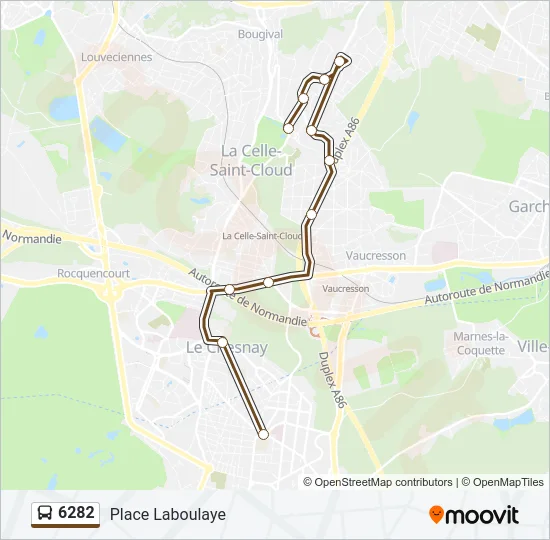 6282 Bus Line Map