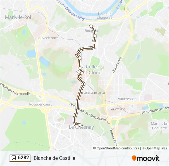 6282 Bus Line Map
