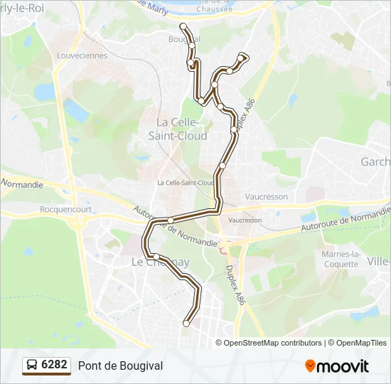 6282 Bus Line Map