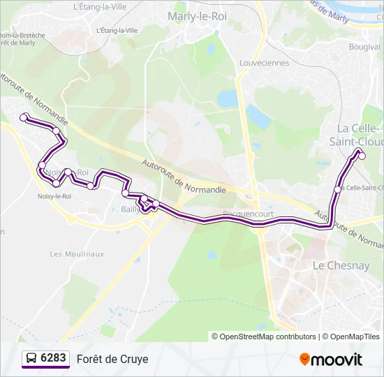 6283 Bus Line Map