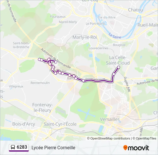 6283 Bus Line Map