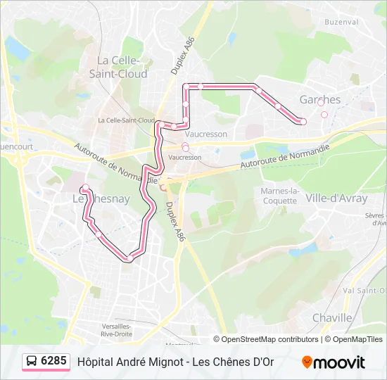 6285 Bus Line Map
