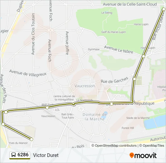 6286 Bus Line Map