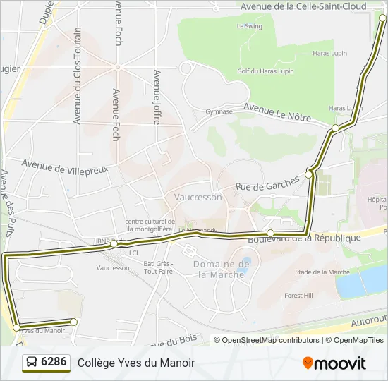 6286 Bus Line Map