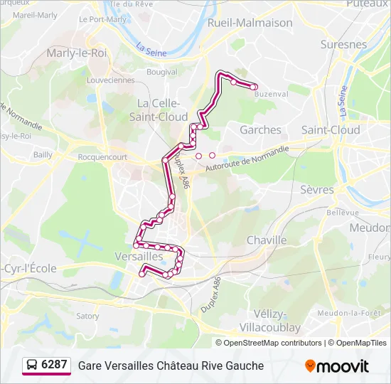 6287 Bus Line Map