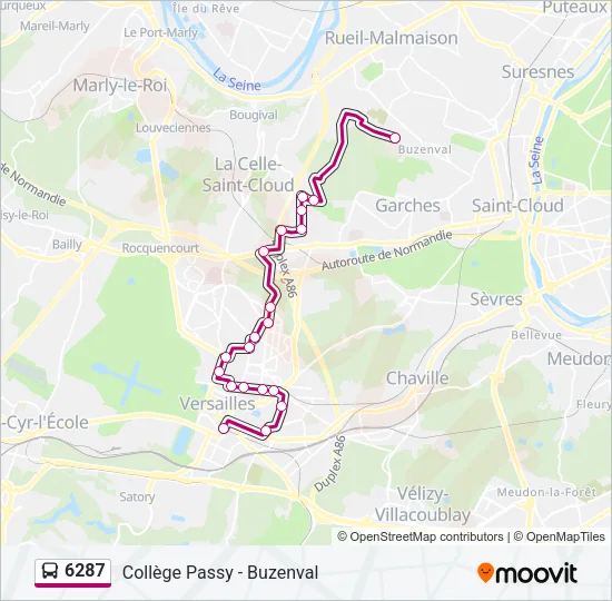 6287 Bus Line Map