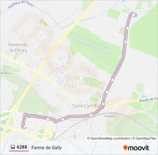 6288 Bus Line Map