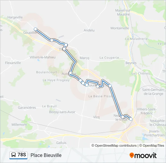 78S Bus Line Map
