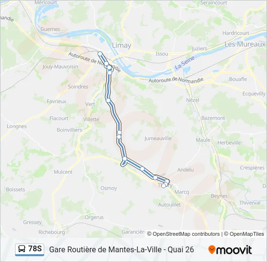 78S Bus Line Map