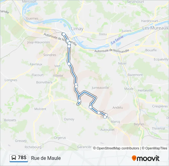 78S Bus Line Map
