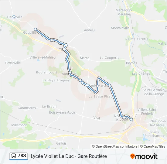 78S Bus Line Map