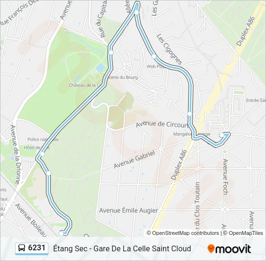 6231 Bus Line Map