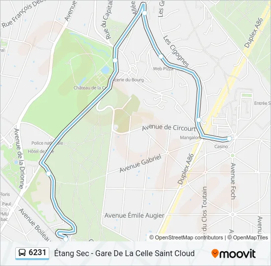 6231 Bus Line Map