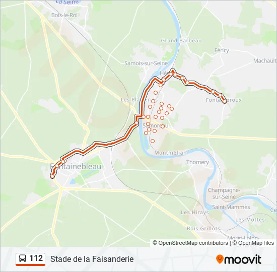 112 Bus Line Map