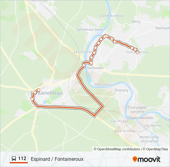 112 Bus Line Map