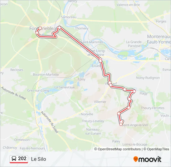 202 Bus Line Map
