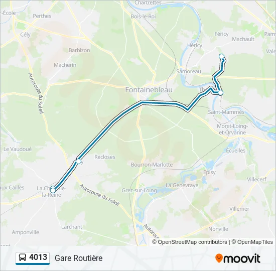 4013 Bus Line Map
