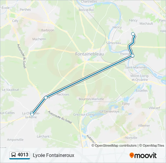 4013 Bus Line Map