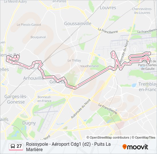 27 bus Line Map