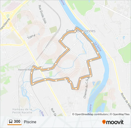 300 Bus Line Map