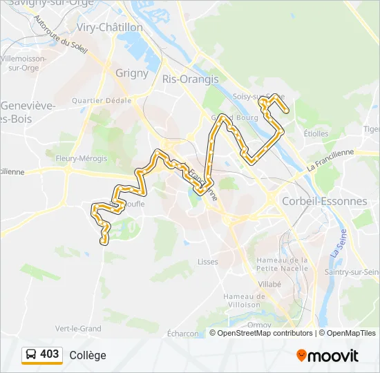 403 Bus Line Map