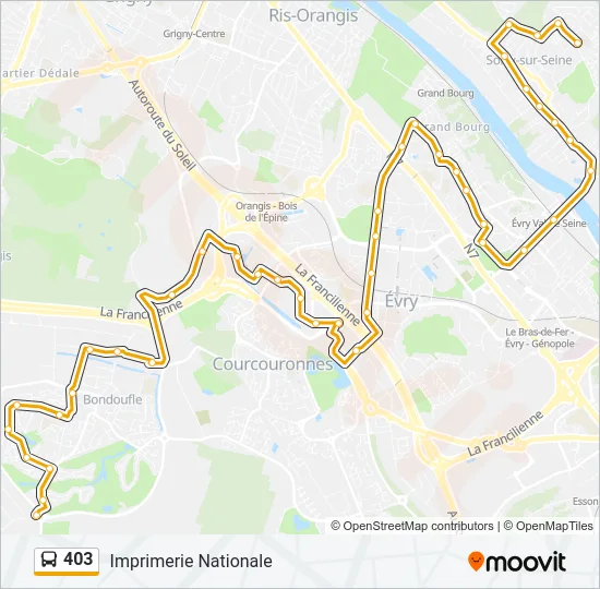 403 Bus Line Map
