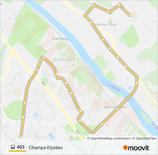 403 Bus Line Map