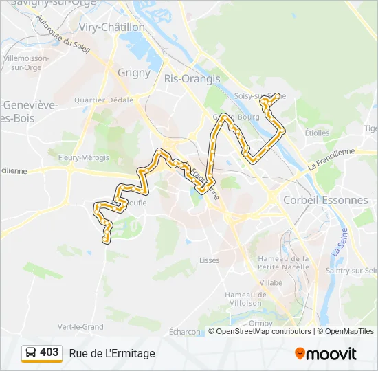 403 Bus Line Map