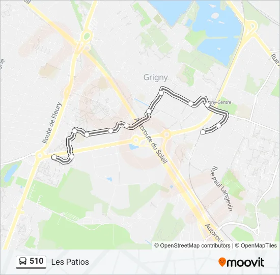 510 Bus Line Map