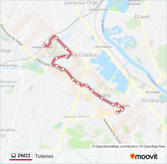 DM22 Bus Line Map