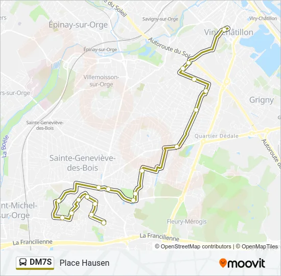 DM7S Bus Line Map