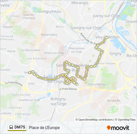DM7S Bus Line Map