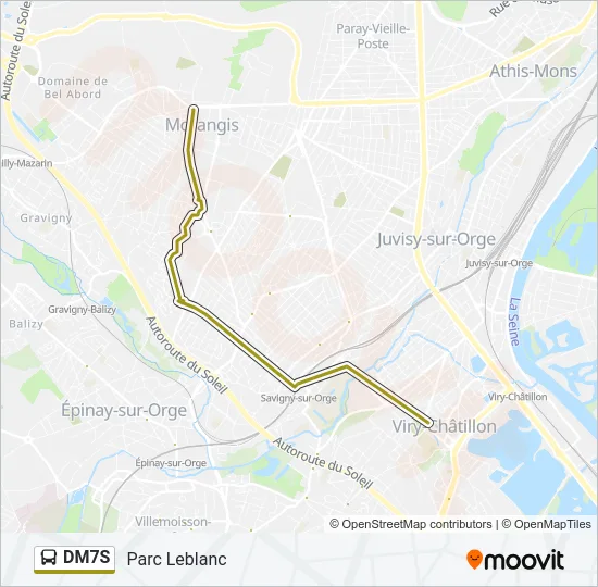 DM7S Bus Line Map