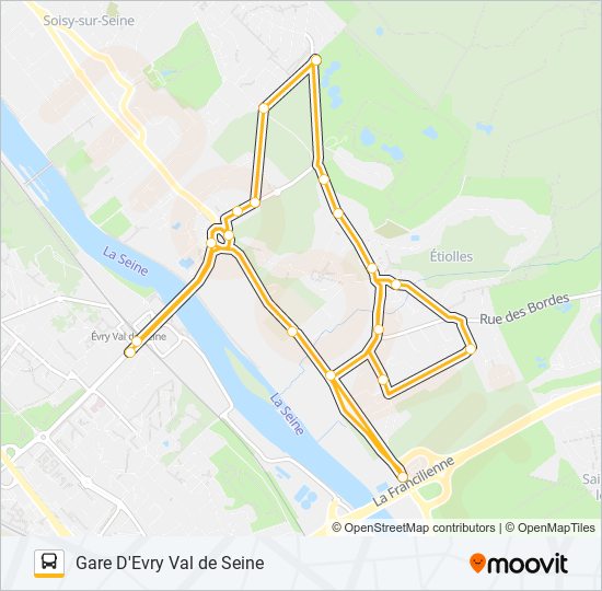 7002 SCO bus Line Map