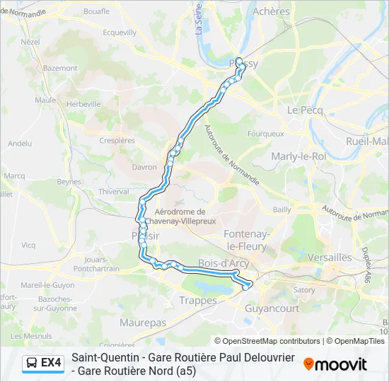 EX4 Bus Line Map