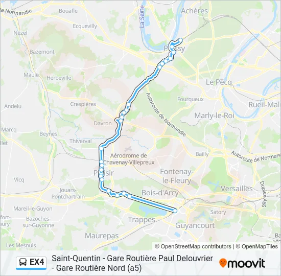 EX4 Bus Line Map