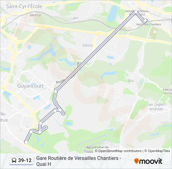 39-12 Bus Line Map
