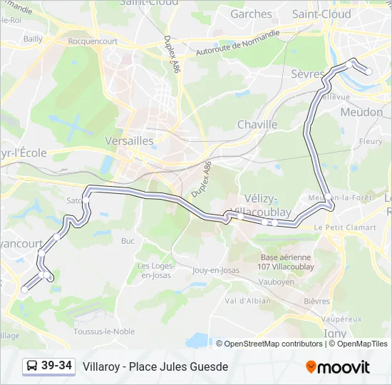 39-34 Bus Line Map