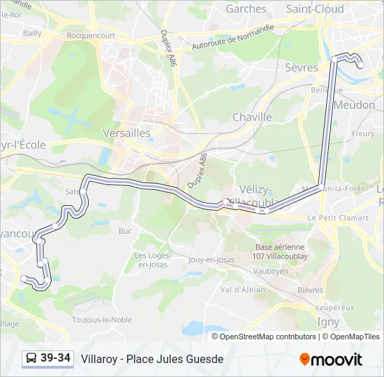 39-34 Bus Line Map