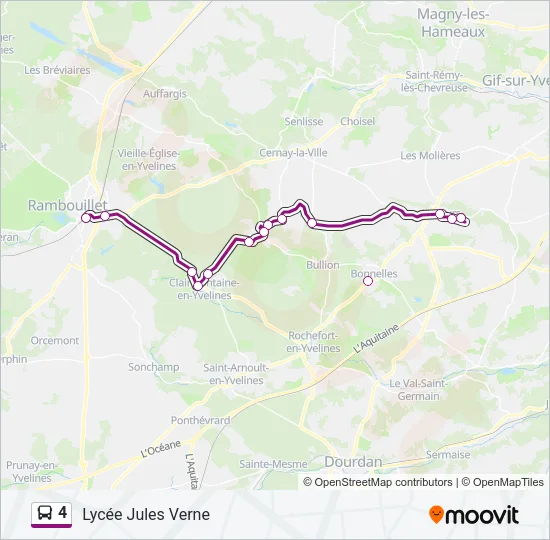4 Bus Line Map